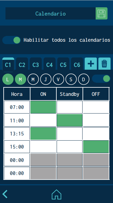 calendario pantalla