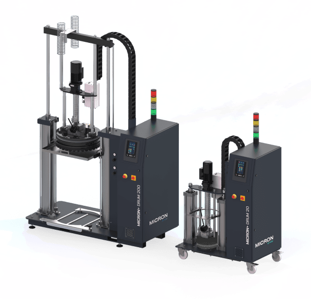 Different capacities and pumps